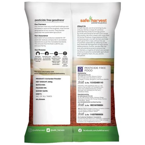 Safe Harvest Coriander Powder, 200 g Pouch-2.webp